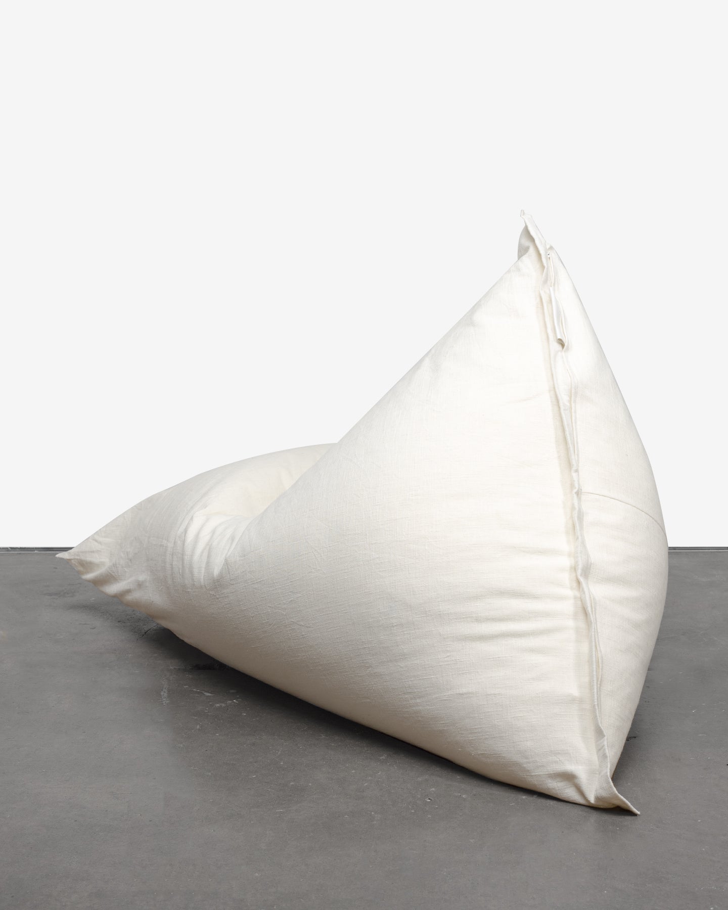 White Linen Bean Bag idlespace